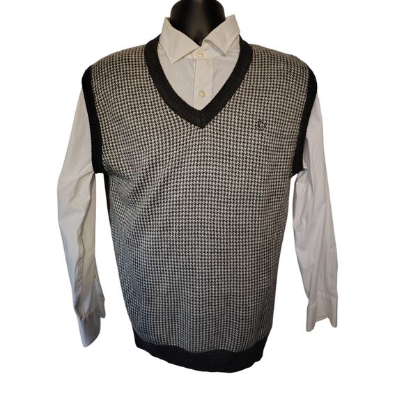 Arrow Knit Sweater Vest Gray Mens Size Large - Picture 1 of 4